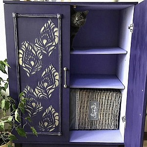 Трафарет - Симург мини - Фотография интерьере 4