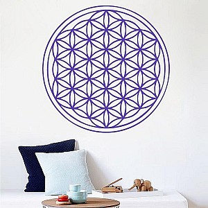 Трафарет - Цветок жизни - Фотография интерьере 2