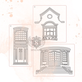 Трафарет - набор Усадьба